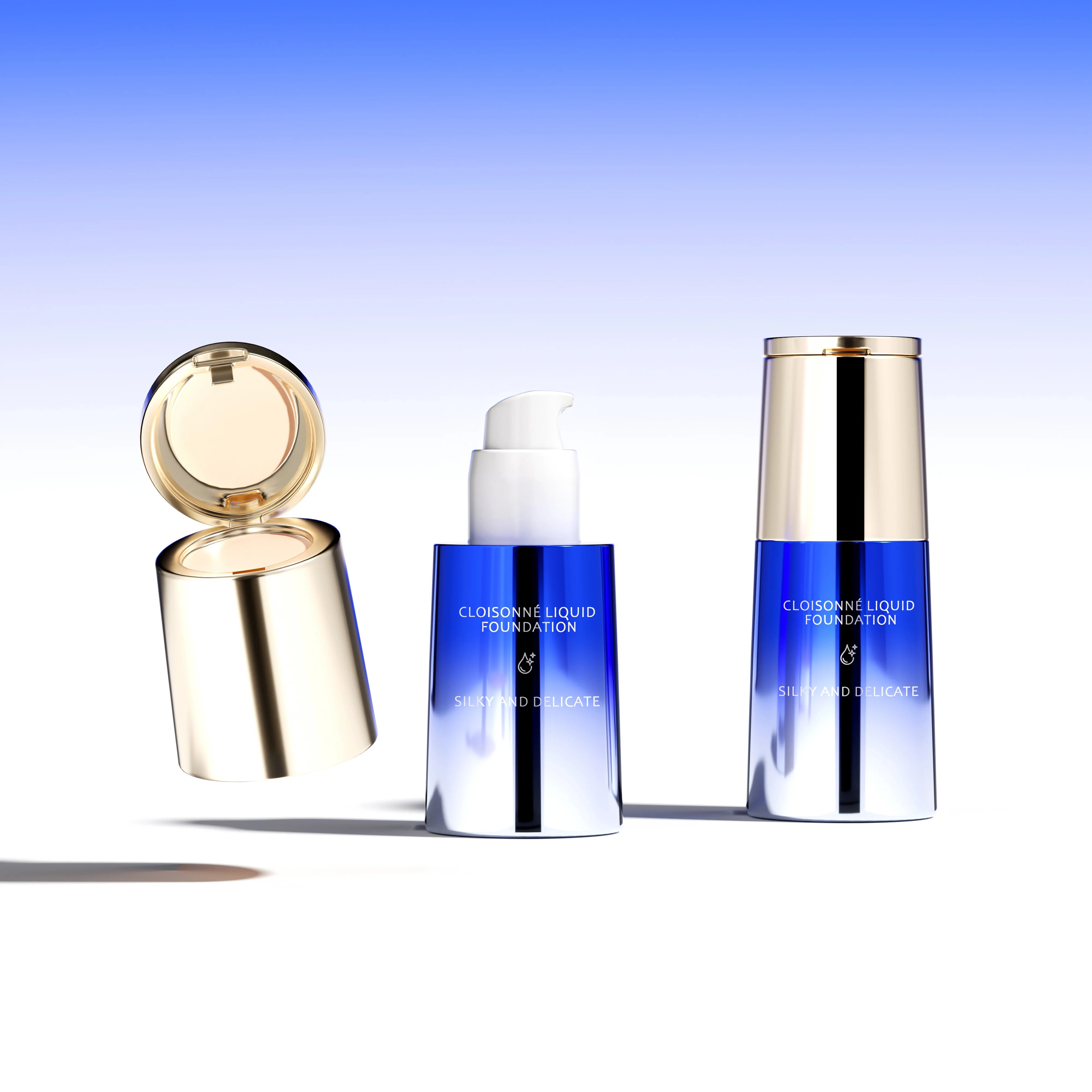 glass pump bottle for foundation