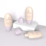 Flat Oval Sun Block Bottle