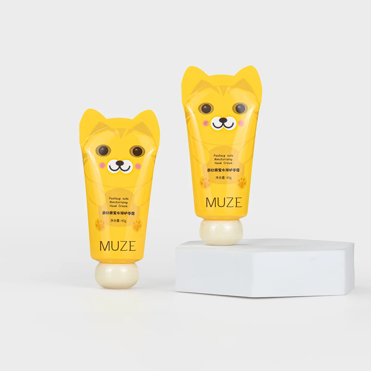 cute plastic cosmetic tube