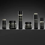 Black Glass Cosmetic Bottles