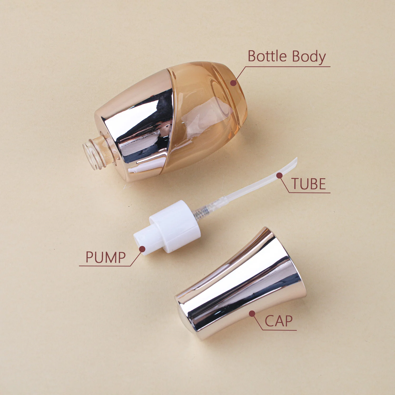 Glass Loion Pump Bottle