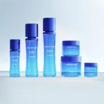 Blue Glass Skincare Bottle