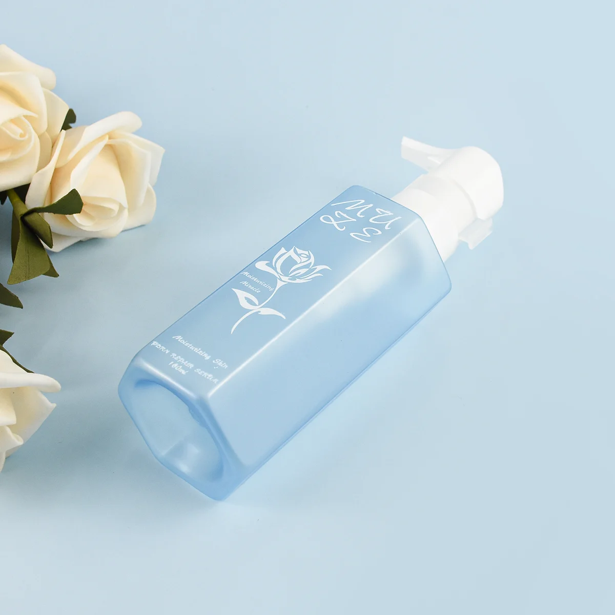 Blue Lotion Pump Bottle Design