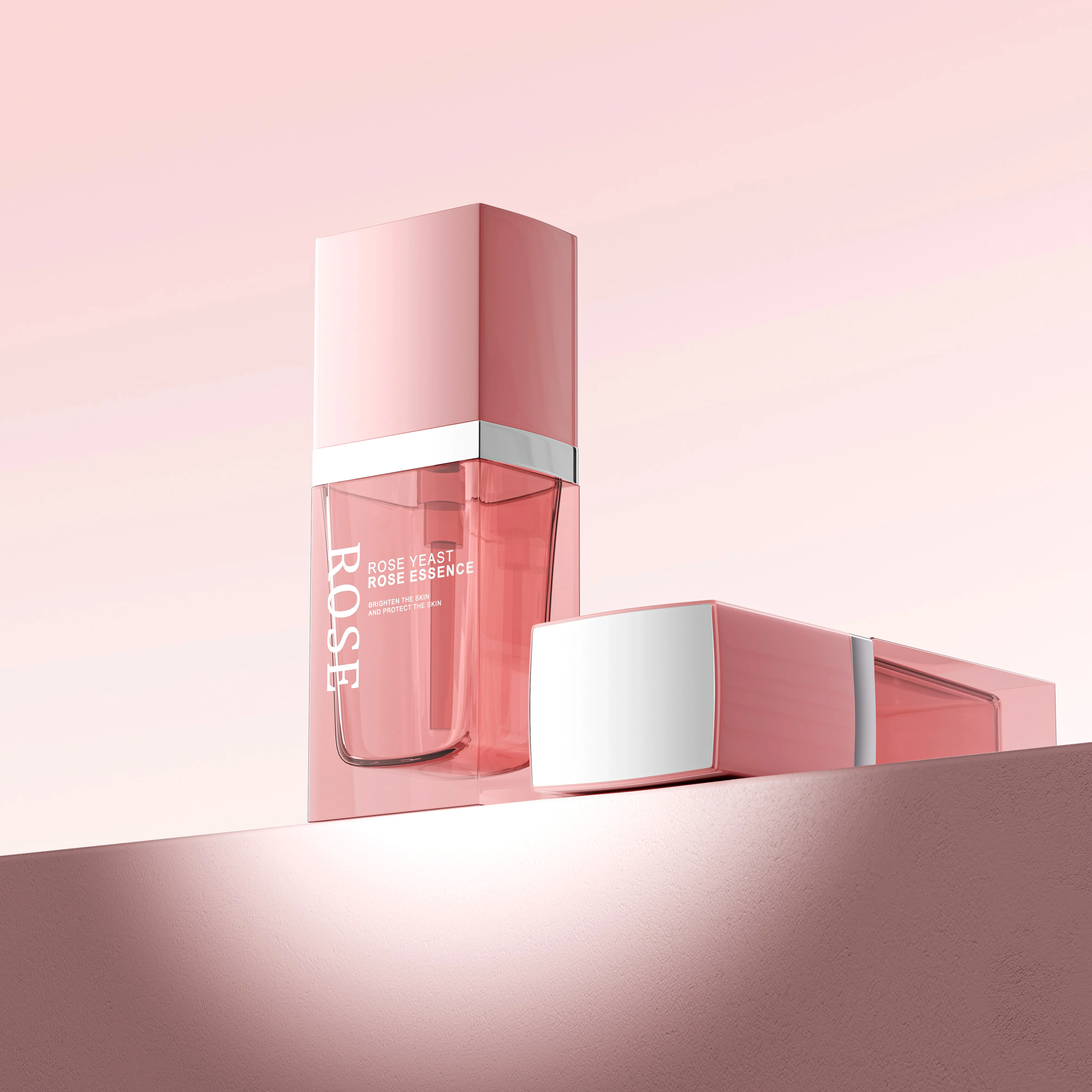 Rose Essence Glass Bottle