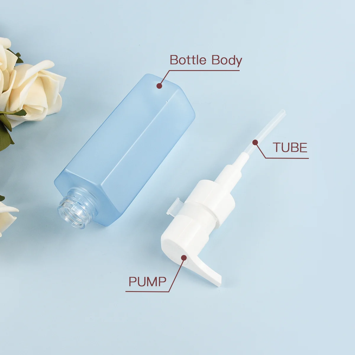 Blue Lotion Pump Bottle Supplier