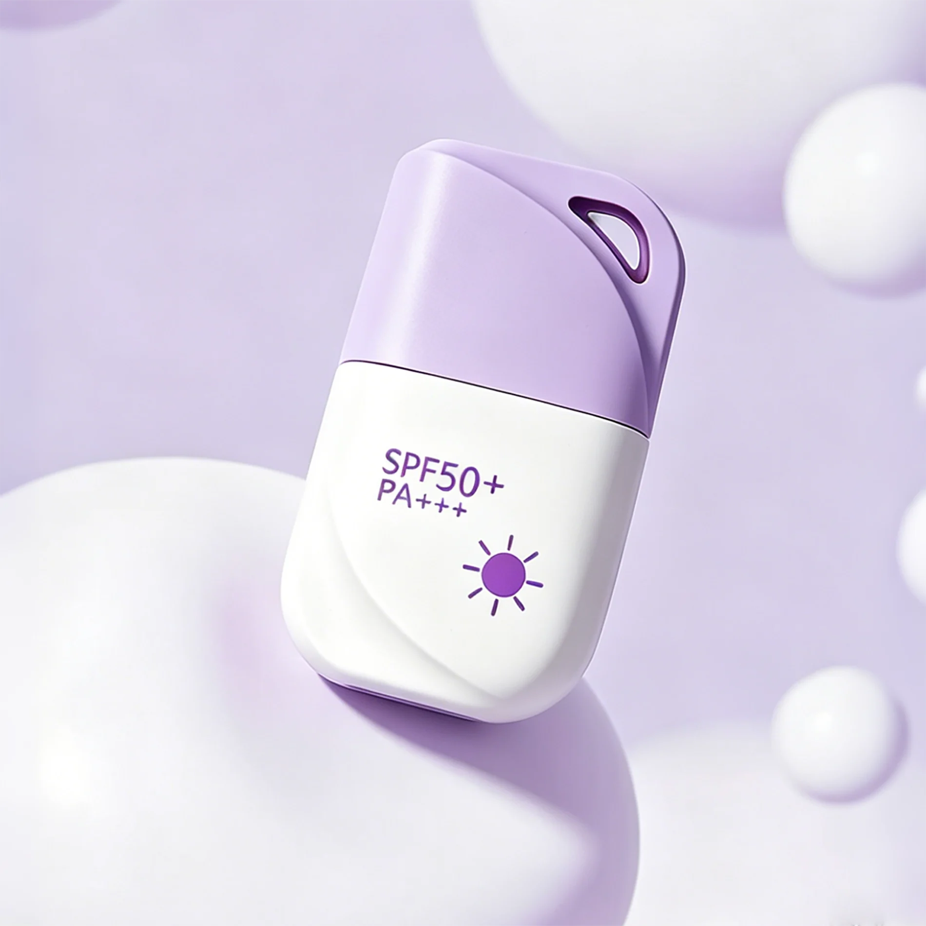 Purple Bottle for Sunscreen