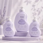 Purple Body Lotion Wash Bottles