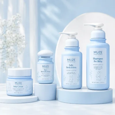 Blue Baby Skincare Bottle
