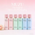 Glass Cosmetic Bottle Pink Color