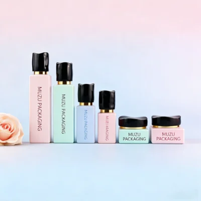 Colorful Glass Cosmetic Bottle