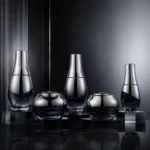 Black luxury Glass Bottle Set