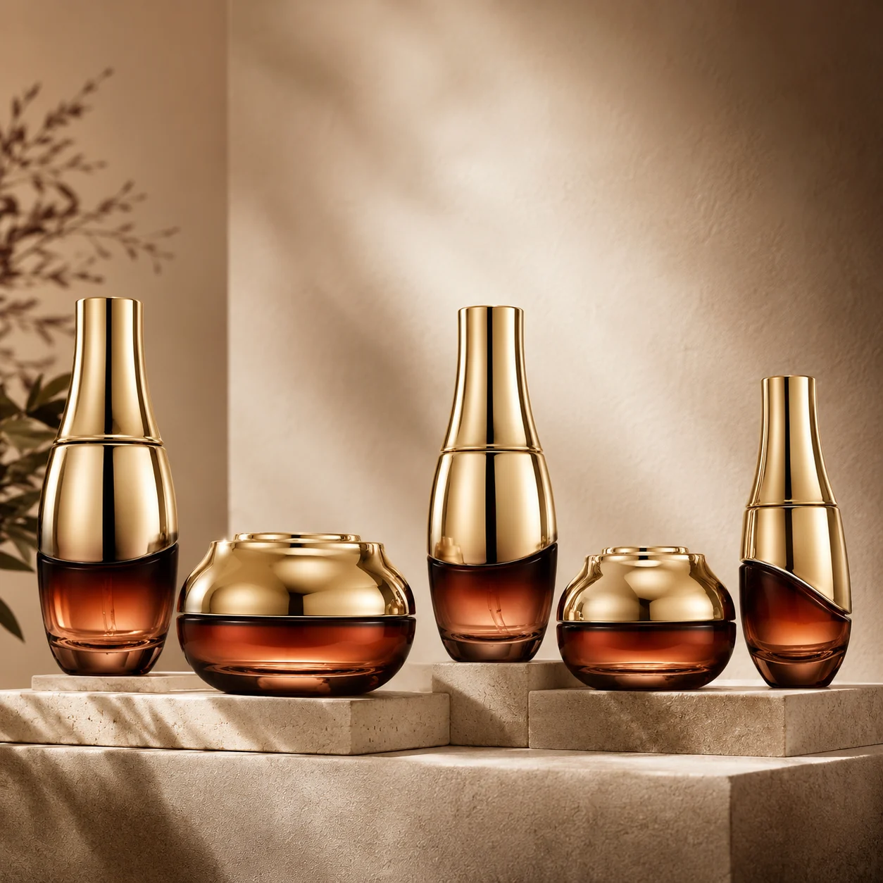 luxury Glass Bottle Set