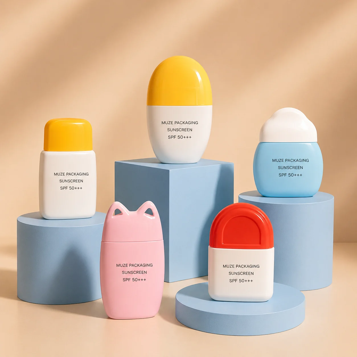 Sun Block Bottles OEM