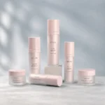 Pink cosmetic bottle sets