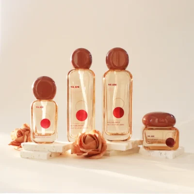 Luxury Cosmetic Glass Bottle Set
