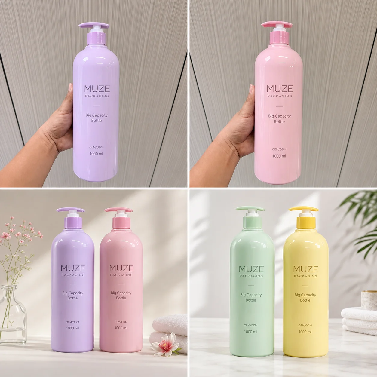 Big Capacity Shampoo Bottle Wholesale
