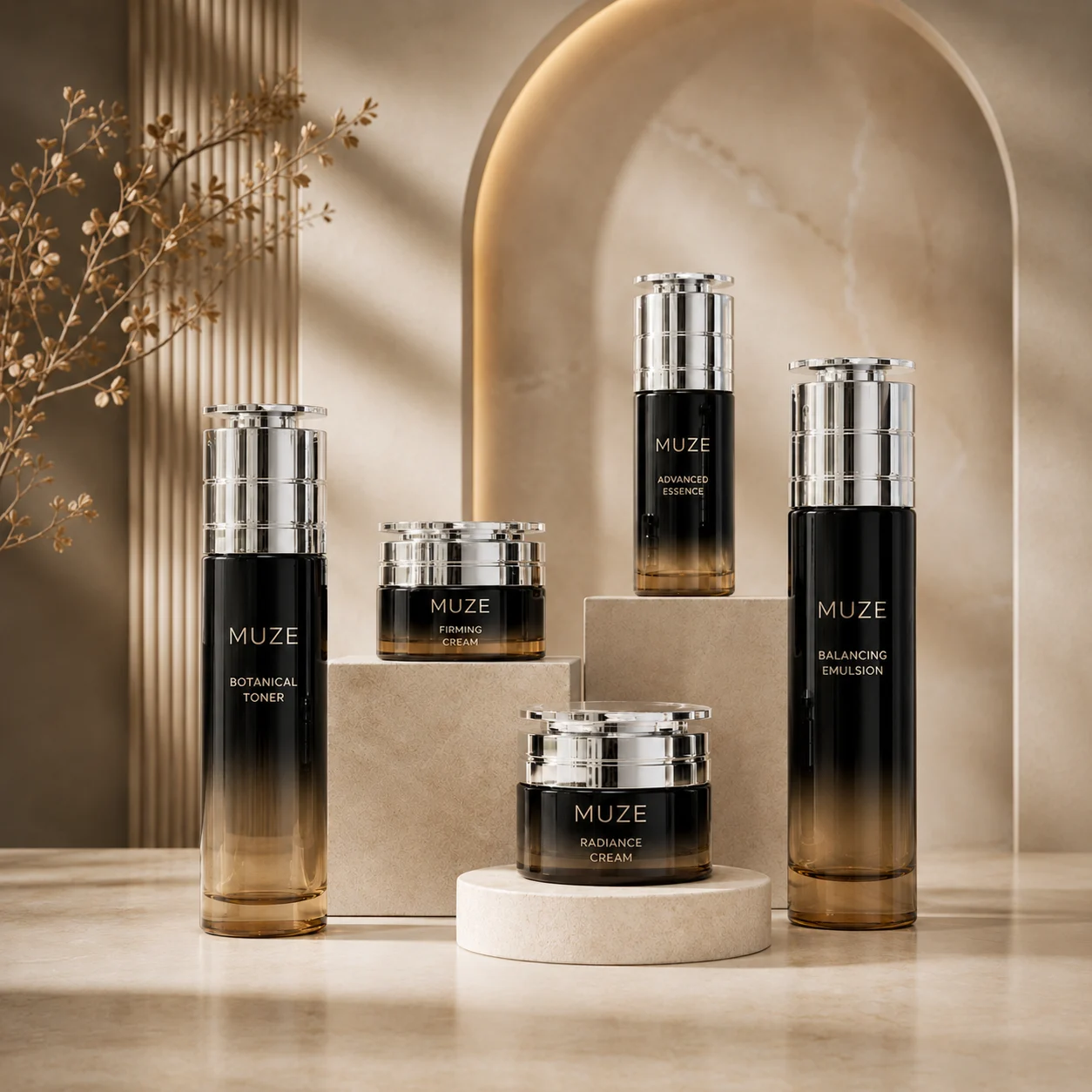 Luxury Cosmetic Glass Bottle