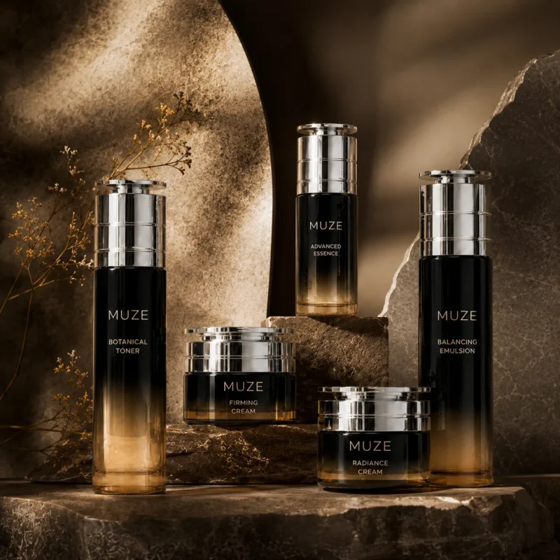 Cosmetic Glass Bottle Set
