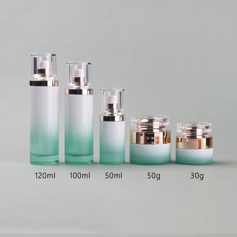 Glass Cosmetic Bottle Set Packaging