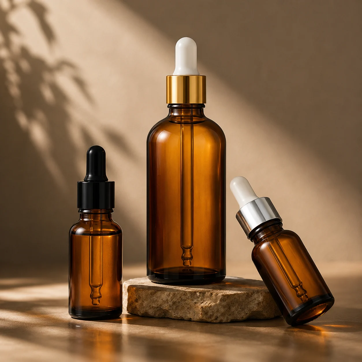 Amber Glass Dropper Bottles Bulk