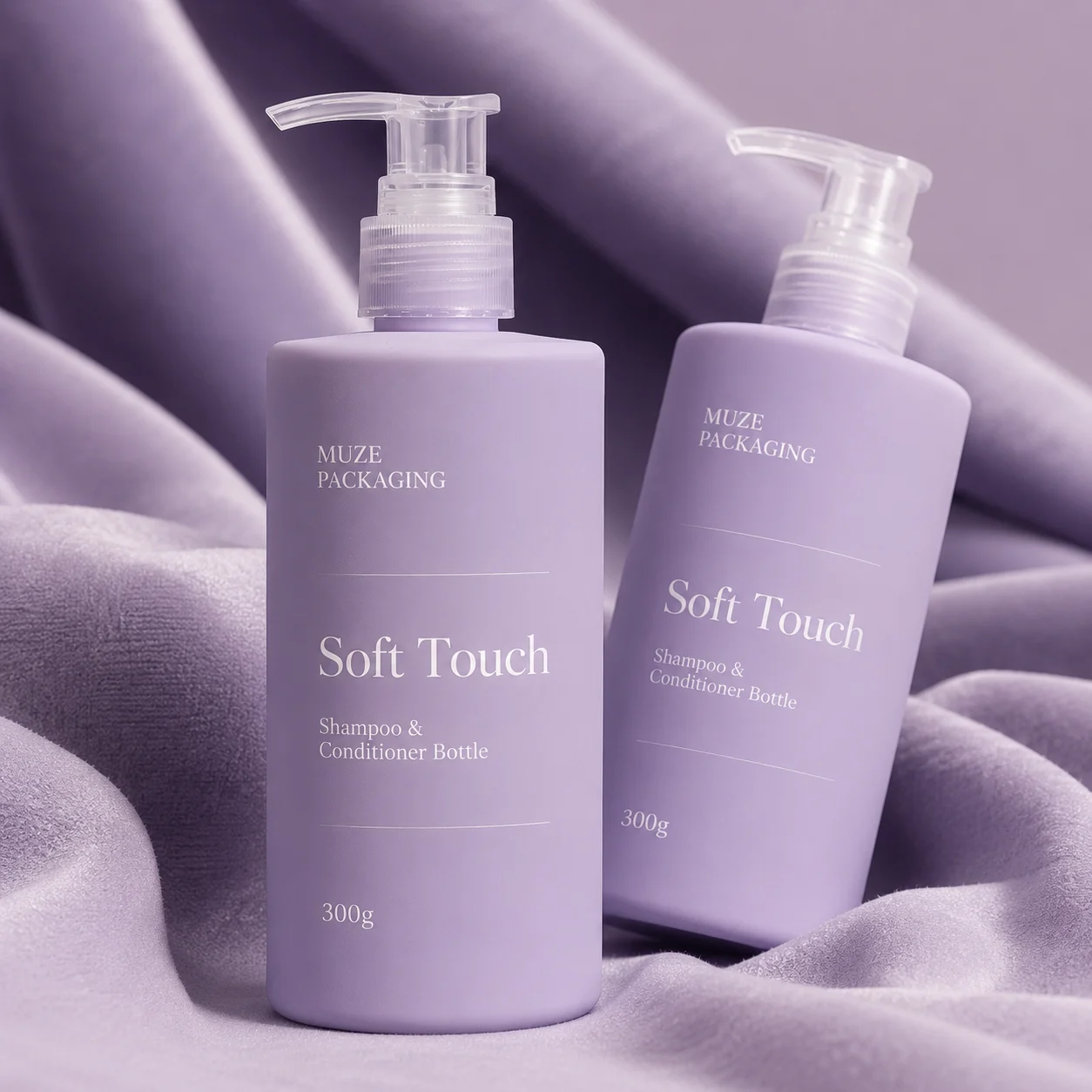Soft Touch Shampoo and Conditioner Bottle 300g
