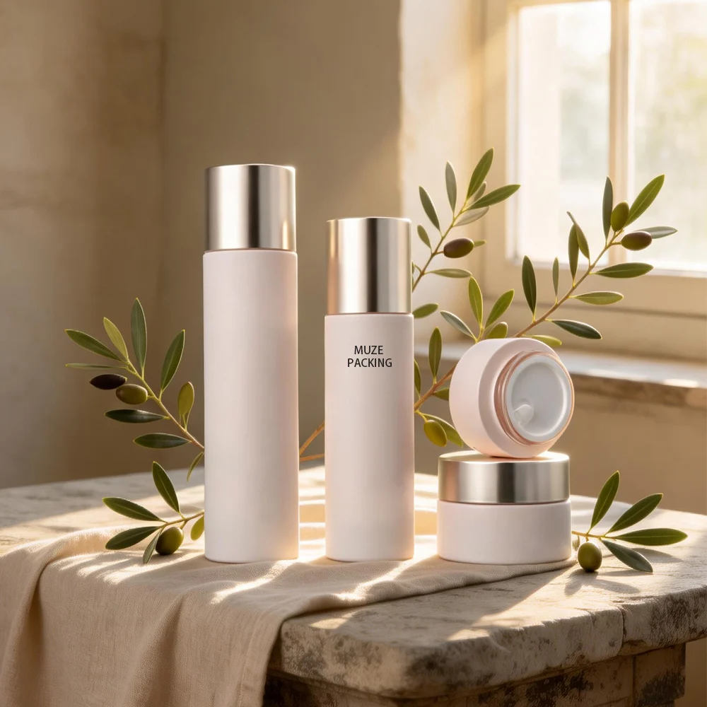 New Cosmetic Glass Bottle Set