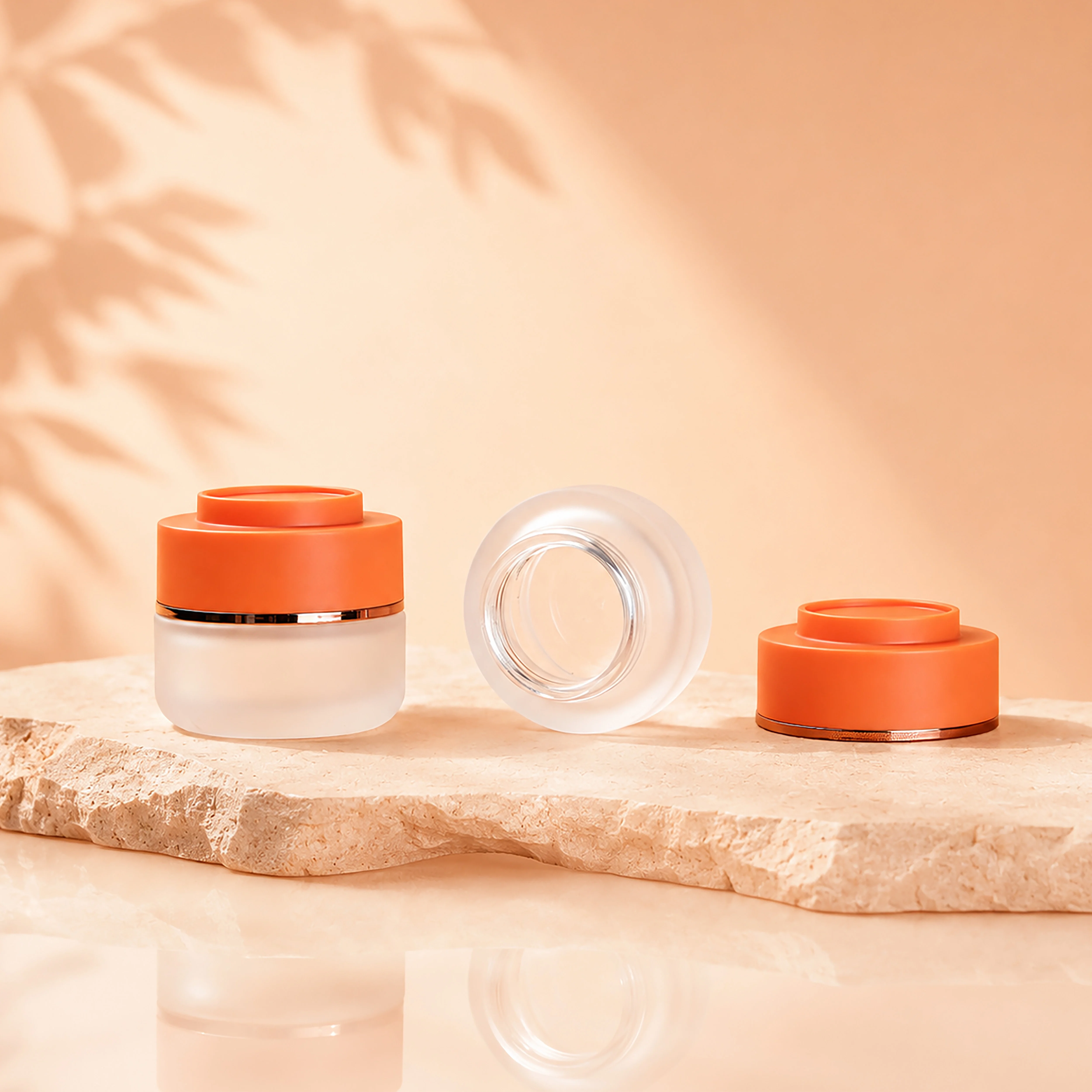 Frosted Cosmetic Glass Jar