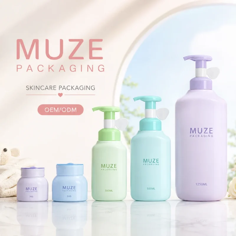 MUZE Skincare Packaging Bottles and Jars