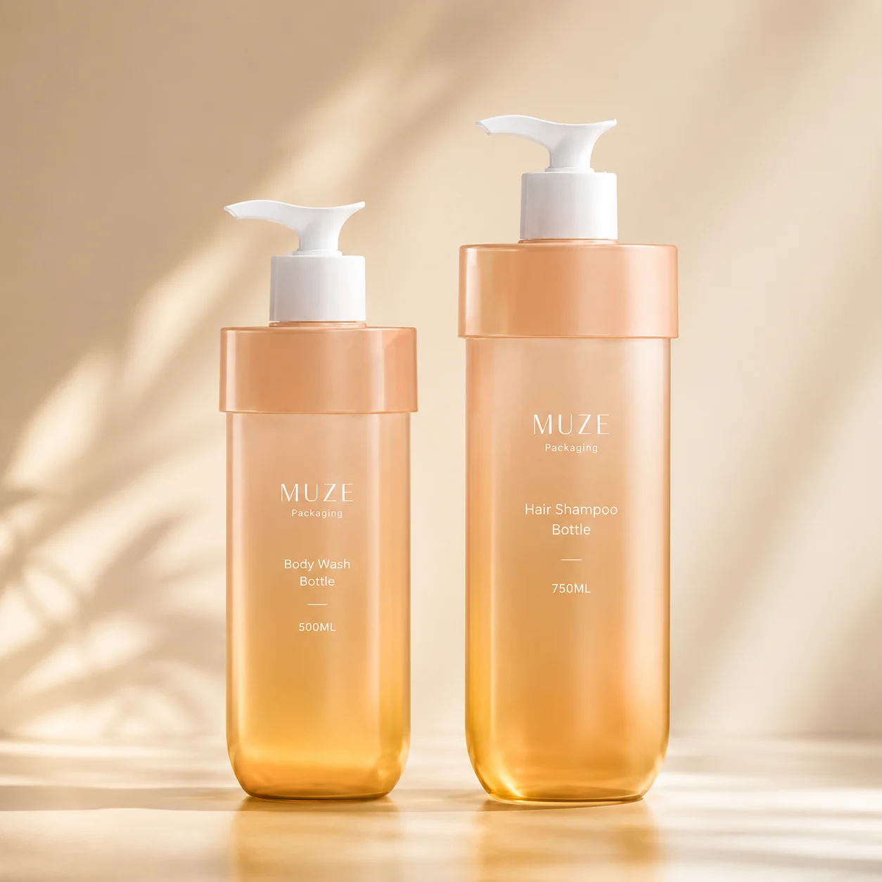 Yellow Color Body Wash Bottle