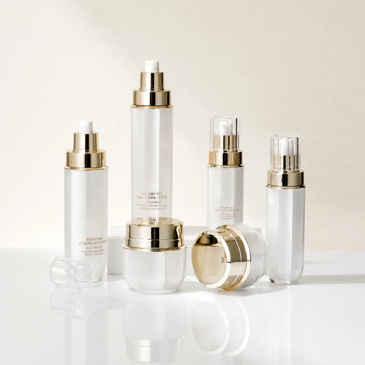 Luxury Cosmetic Bottle set for Skincare