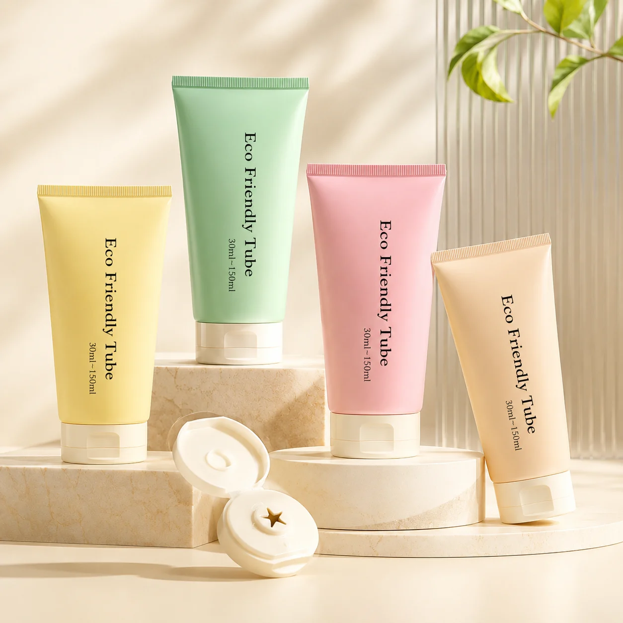 Cosmetic Tubes with Slim Cap