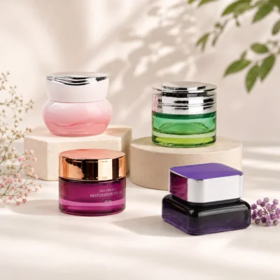 Luxury Glass Cosmetic Jars