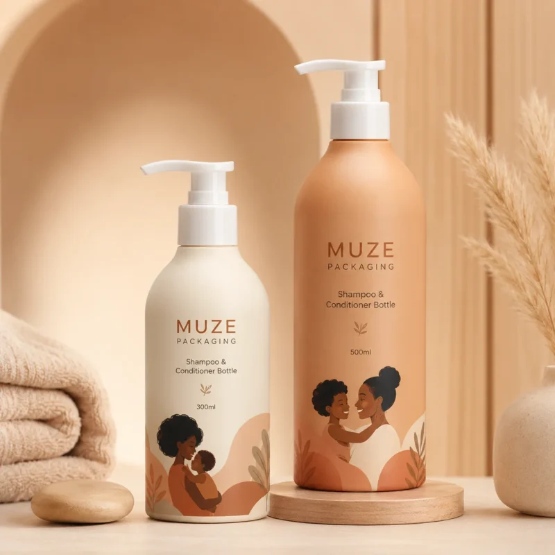Plastic Shampoo and Conditioner Bottle OEM