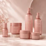 Pink Body Lotion Bottles
