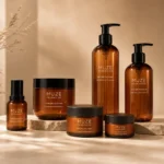 Amber Body Lotion Bottles