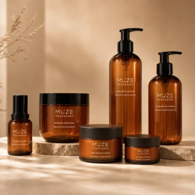 Amber Body Lotion Bottles