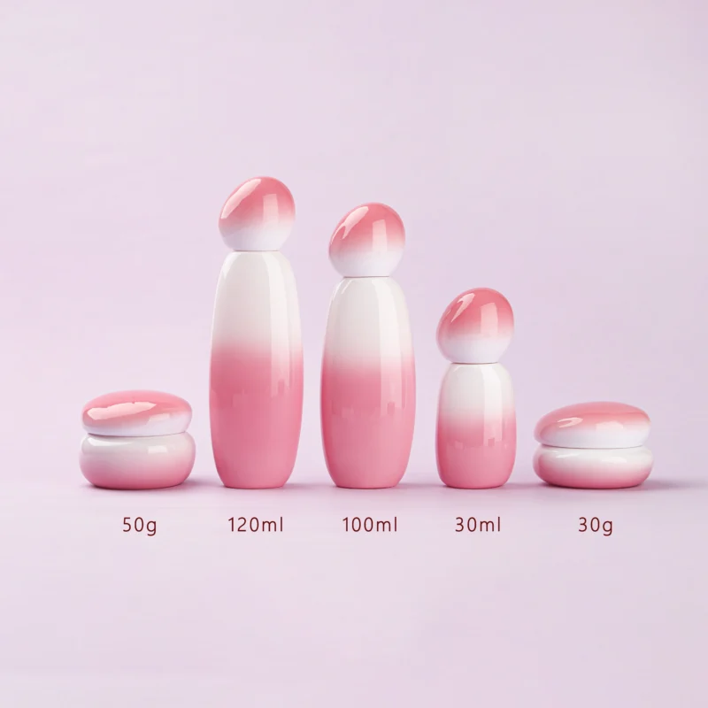 Glass Cosmetic Bottle Set