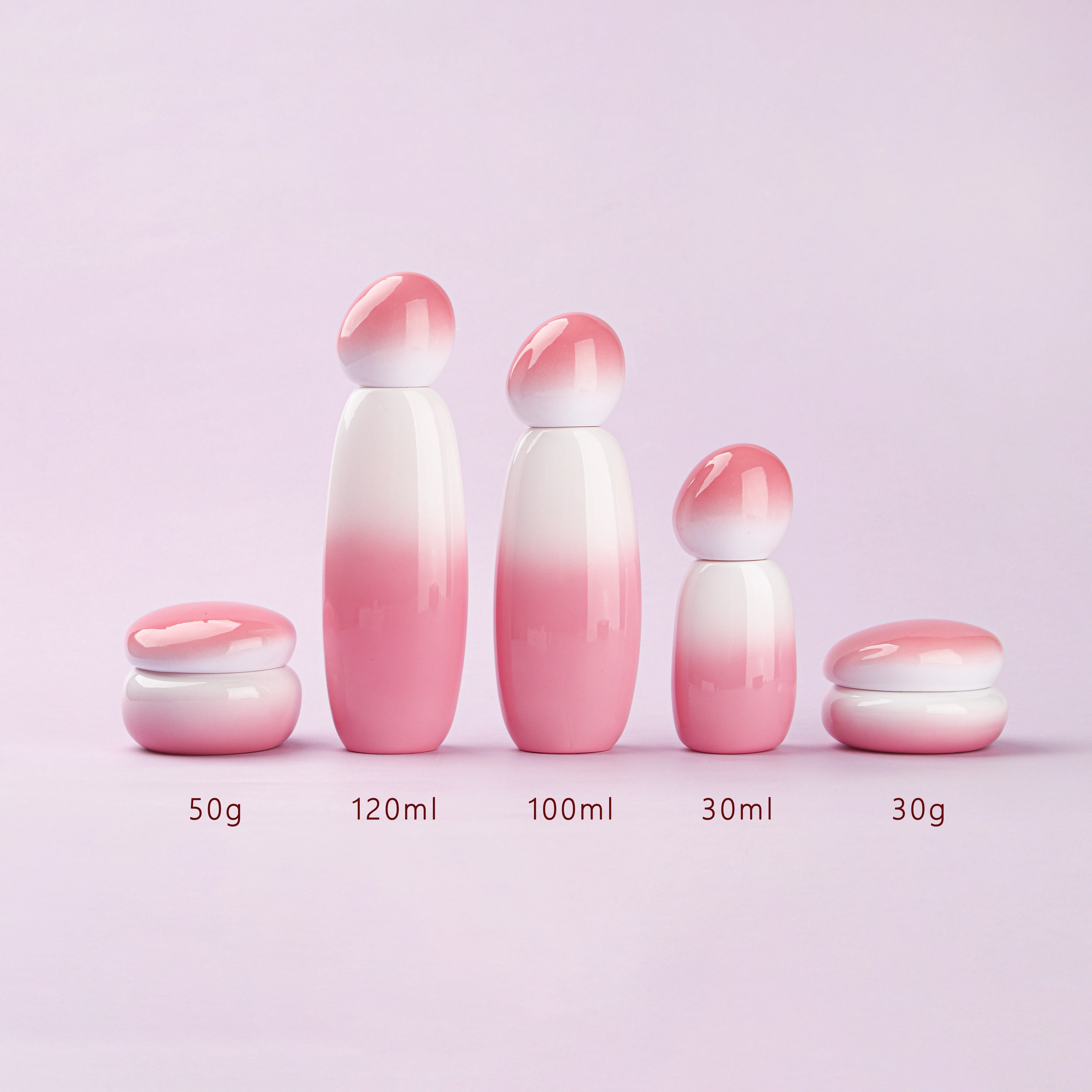Glass Cosmetic Bottle Set