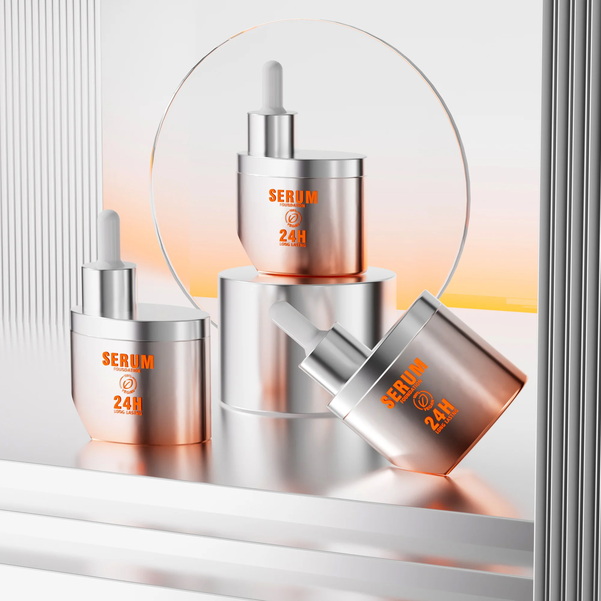 Luxury Glass Serum Dropper Bottle