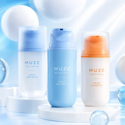 Frosted Airless Pump Lotion Bottle