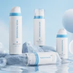 Blue Color Airless Pump Bottle