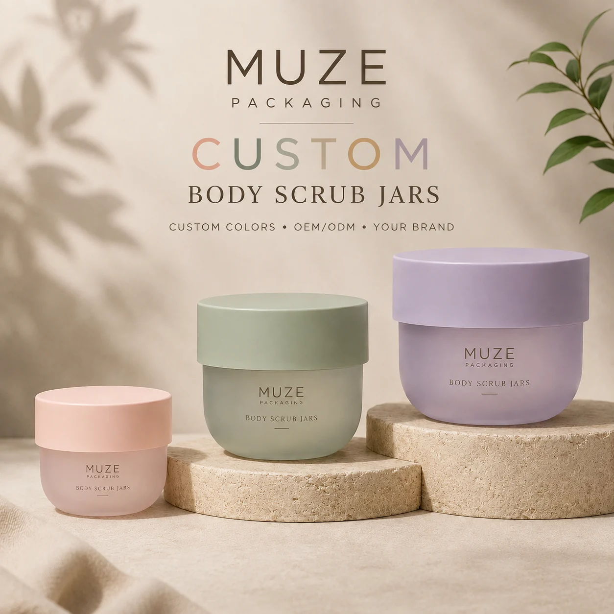 Custom Body Scrub Container