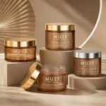 Amber Body Scrub Containers