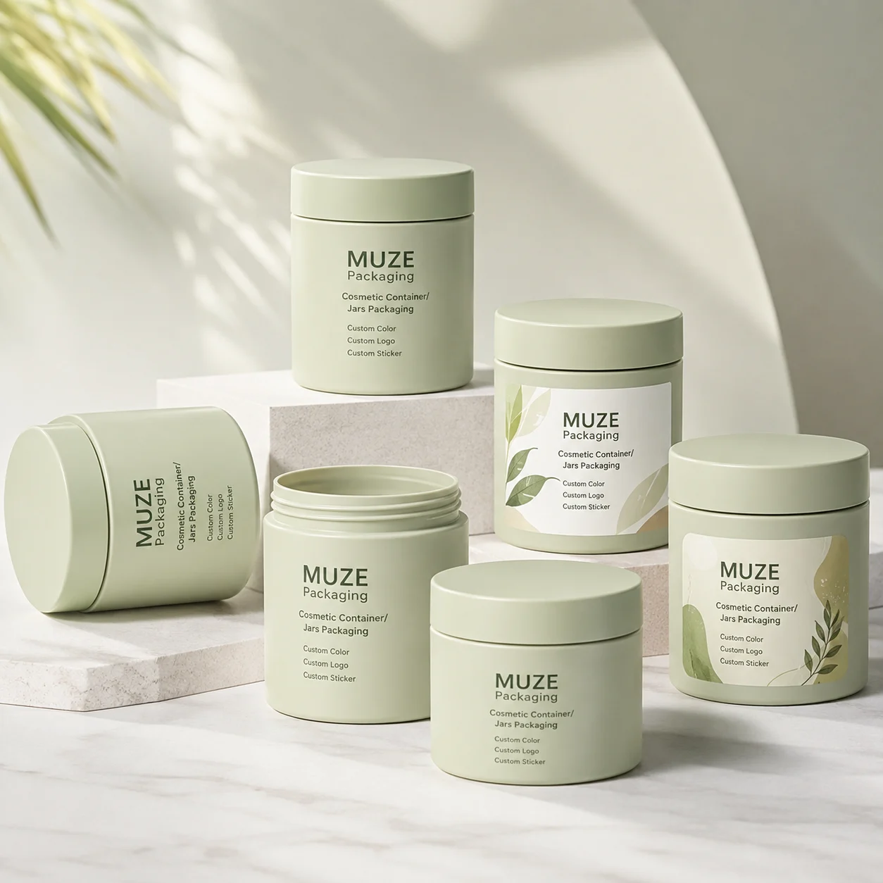 Plastic Cosmetic Jars for Body Lotion