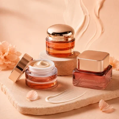 Luxury Amber Glass Jars