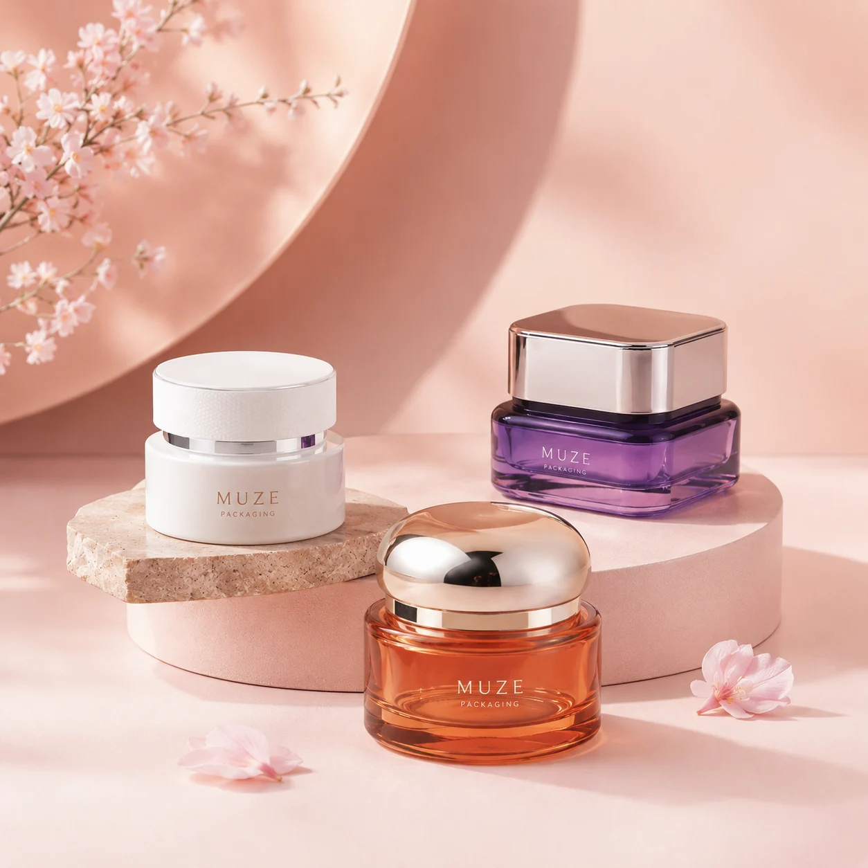 Cosmetics Glass Jars 30g 50g