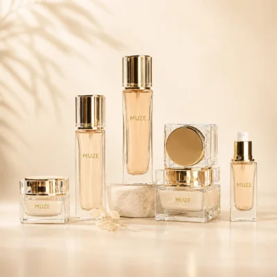 Square Cosmetic Glass Bottles