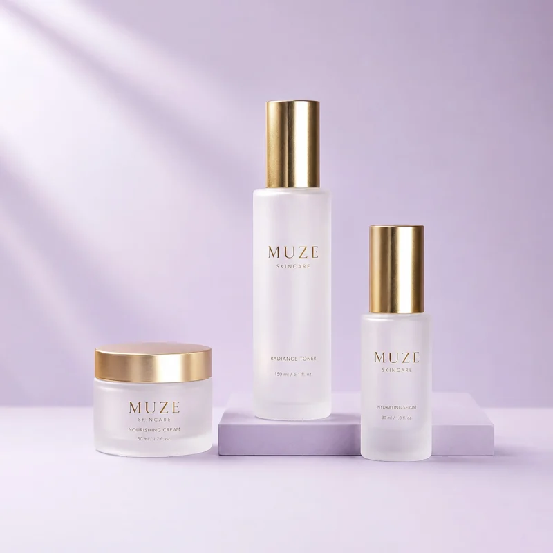 OEM Frosted Skincare Glass Bottles
