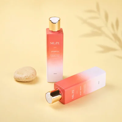 Custom Plastic Square Shampoo Bottle
