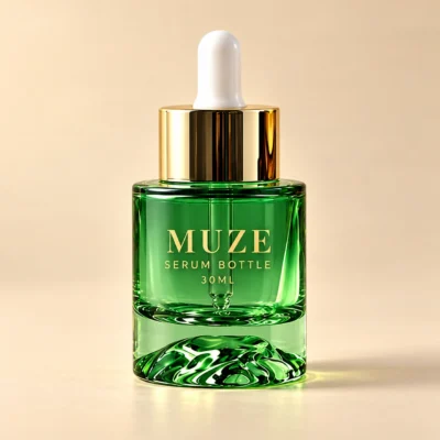 Green Serum Oil Dropper Bottle